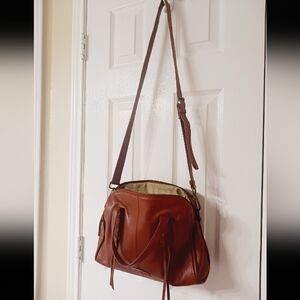 Lucky Brand Tan Leather Shoulder Bag